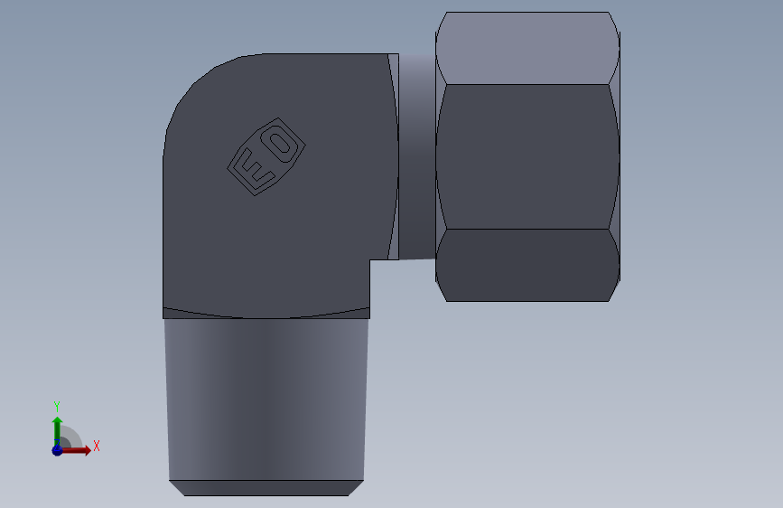 弯接头英制锥螺纹WE10LLR.SLDPRT