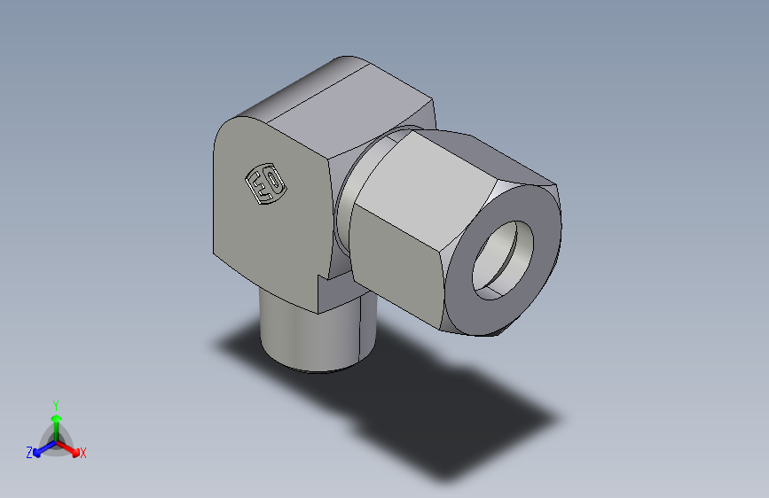 弯接头英制锥螺纹WE10LR.igs