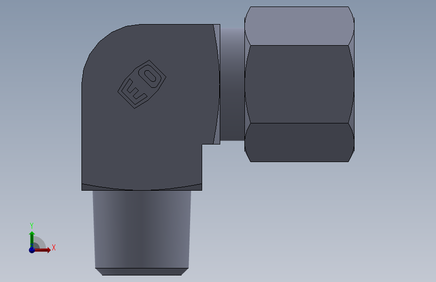 弯接头英制锥螺纹WE10LR.SLDPRT