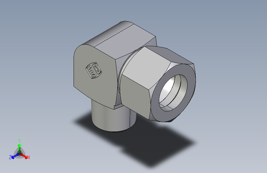 弯接头英制锥螺纹WE12LLR.igs