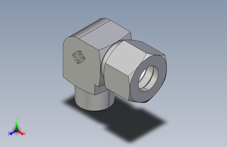 弯接头英制锥螺纹WE12LR.igs