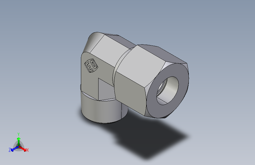 弯接头英制锥螺纹WE14SR.igs