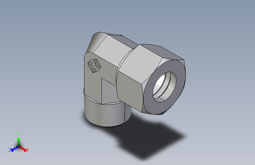 弯接头英制锥螺纹WE15LR.igs
