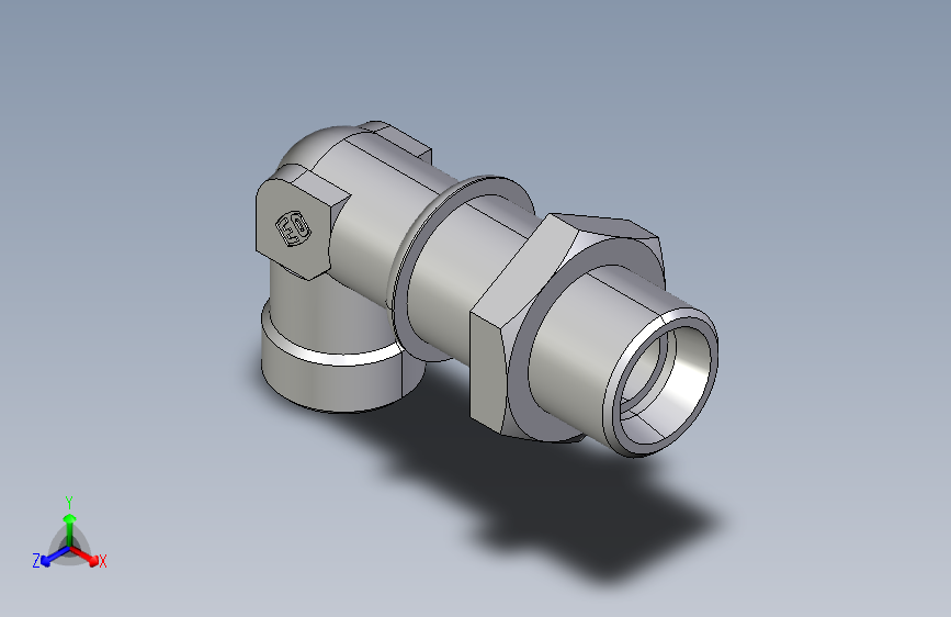 直角过板接头WSV15LOMD.igs