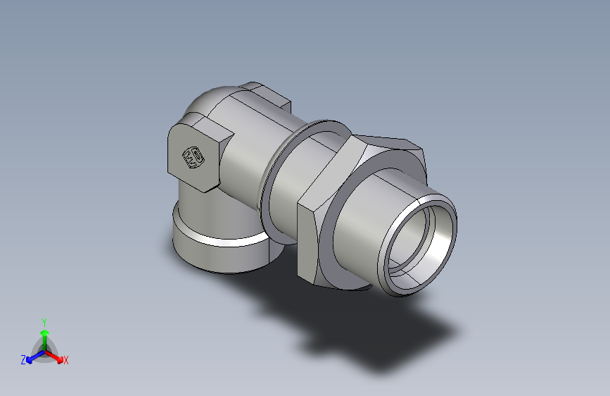 直角过板接头WSV22LOMD.igs