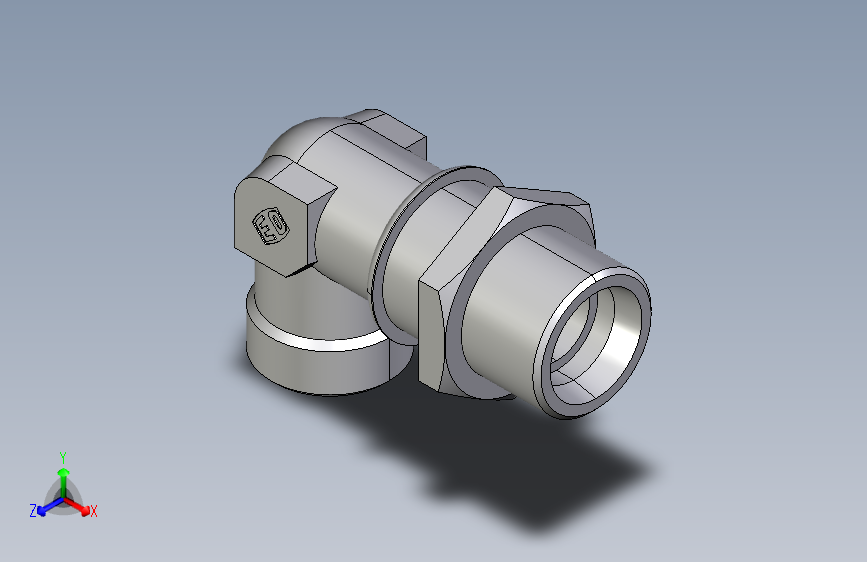 直角过板接头WSV25SOMD.igs