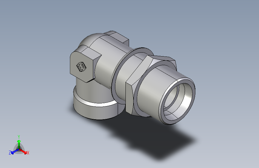 直角过板接头WSV30SOMD.igs