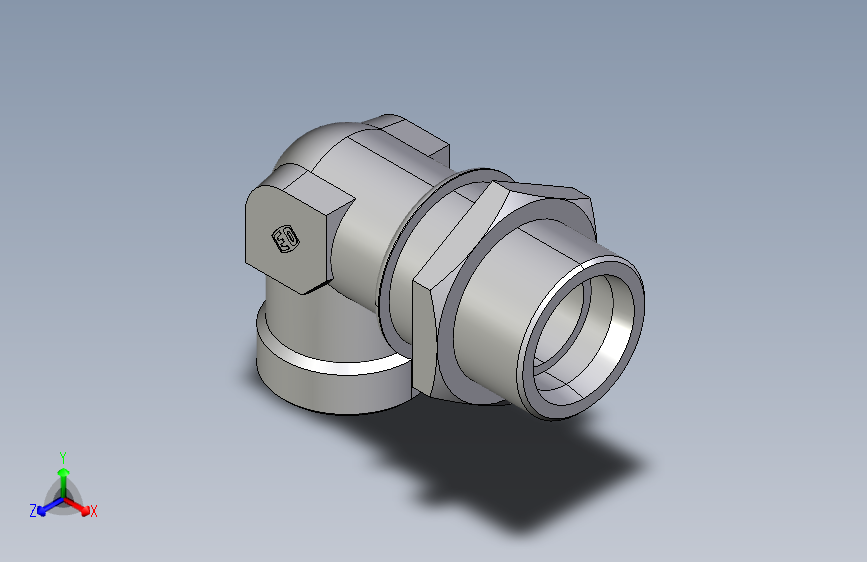 直角过板接头WSV38SOMD.igs