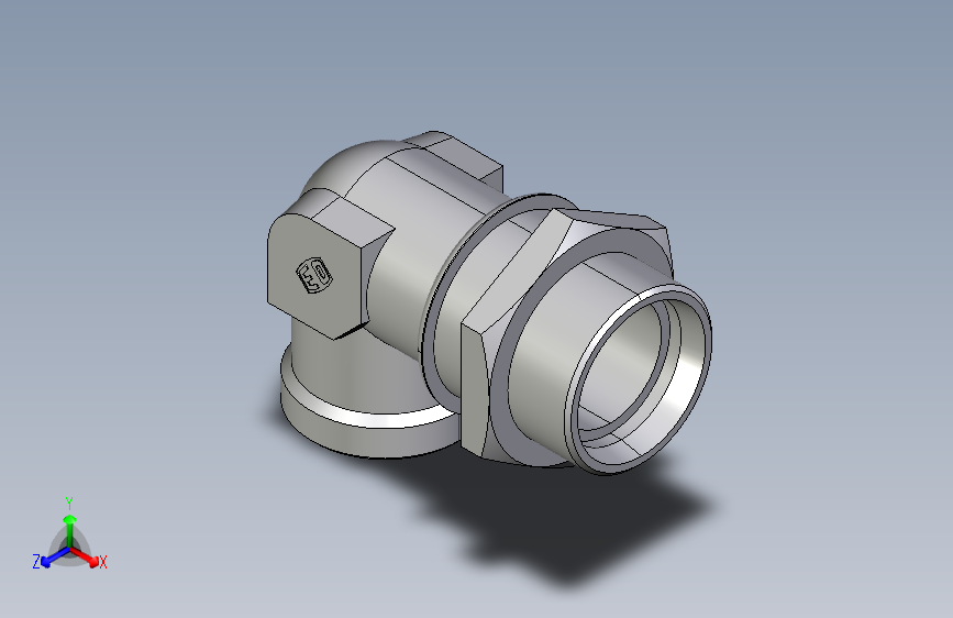 直角过板接头WSV42LOMD.igs