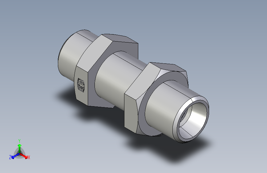 直通隔板接头SV10LOMD.igs