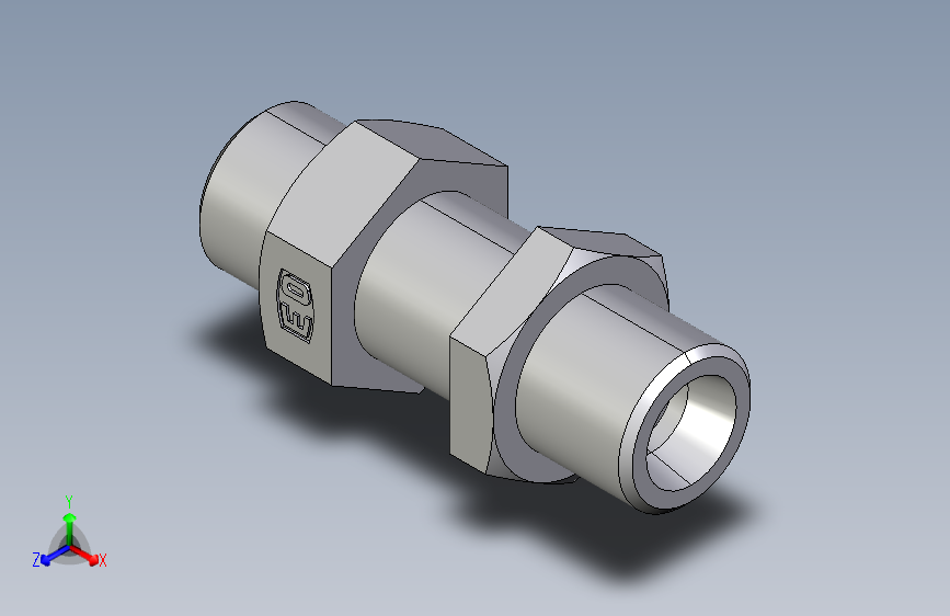 直通隔板接头SV10SOMD.igs