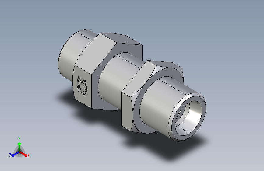 直通隔板接头SV12SOMD.igs