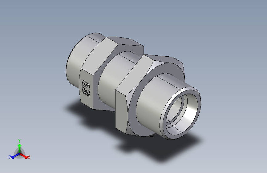 直通隔板接头SV18LOMD.igs