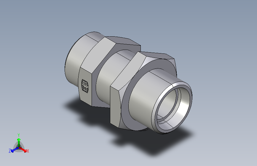 直通隔板接头SV22LOMD.igs