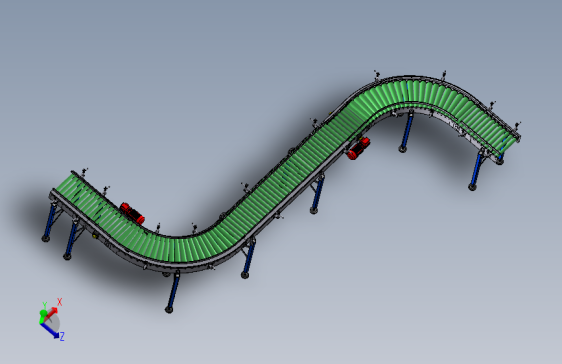 蛇形滚筒输送机