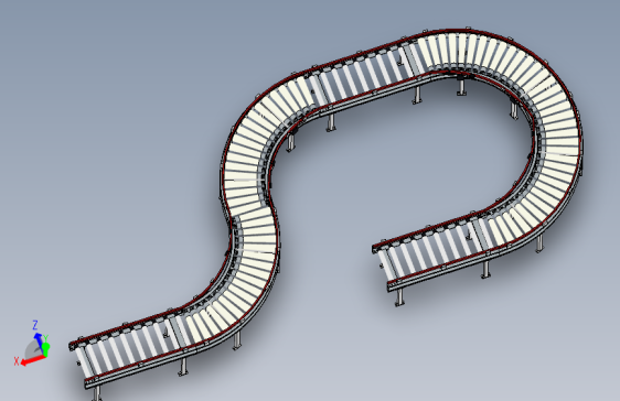 蛇形滚筒输送线2