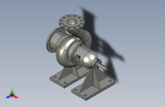 单级单吸离心泵设计模型 469908==wb80