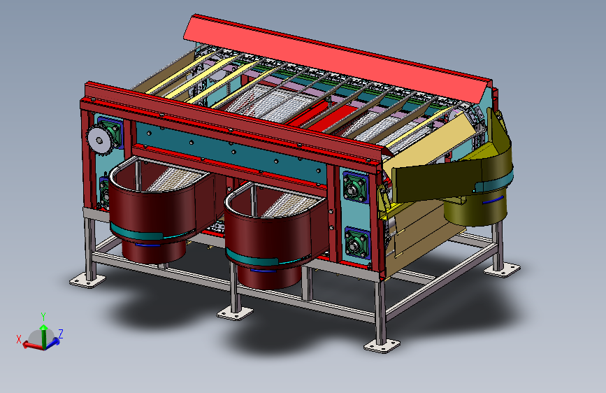 活动转板式马铃薯分级总成 1557022