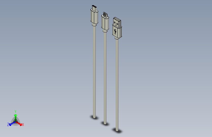 手机数据线接口模型