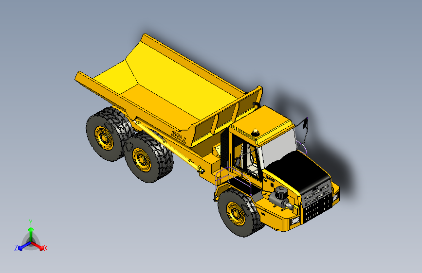 BELL B-30D矿用卡车模型3D图纸
