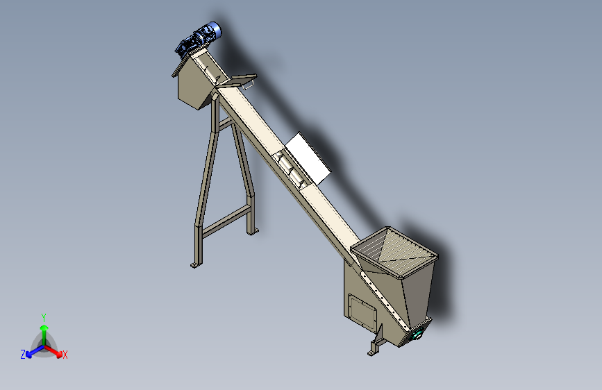 塑料颗粒螺旋传送带