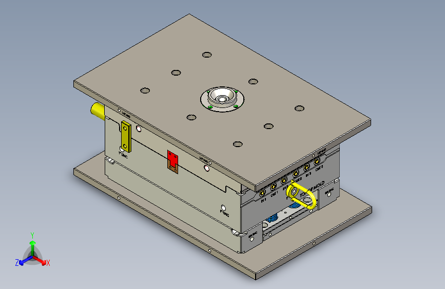 小型防护箱外面板模具
