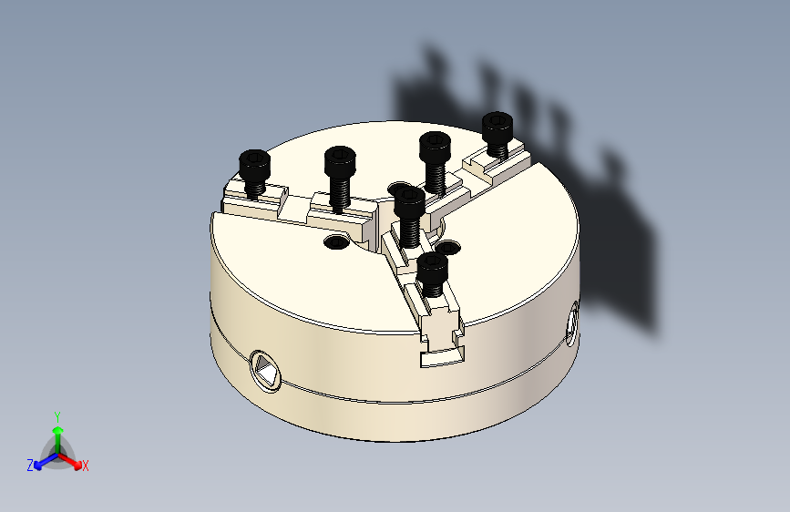 自定心三爪卡盘（结构完整）