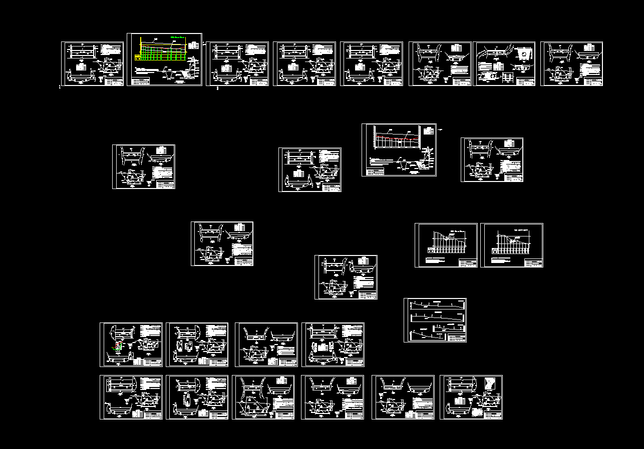 谷坊工程设计cad图纸 307377