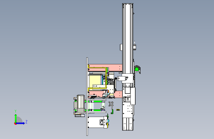 K500 小型马达自动组装机 左侧视图