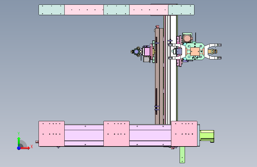 动力锂电池极片自动化产线设计 正面视图