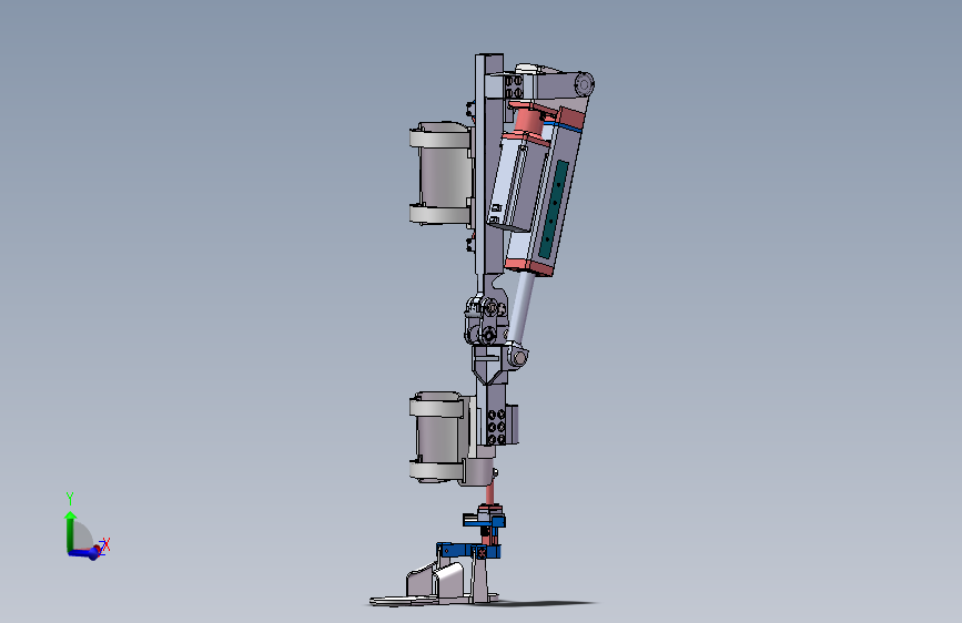 四连杆膝关节助力外骨骼模型 824537==wb500