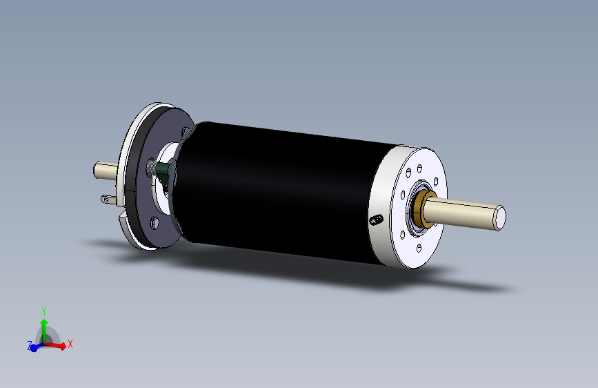 石墨电刷的精密直流电机 iges格式