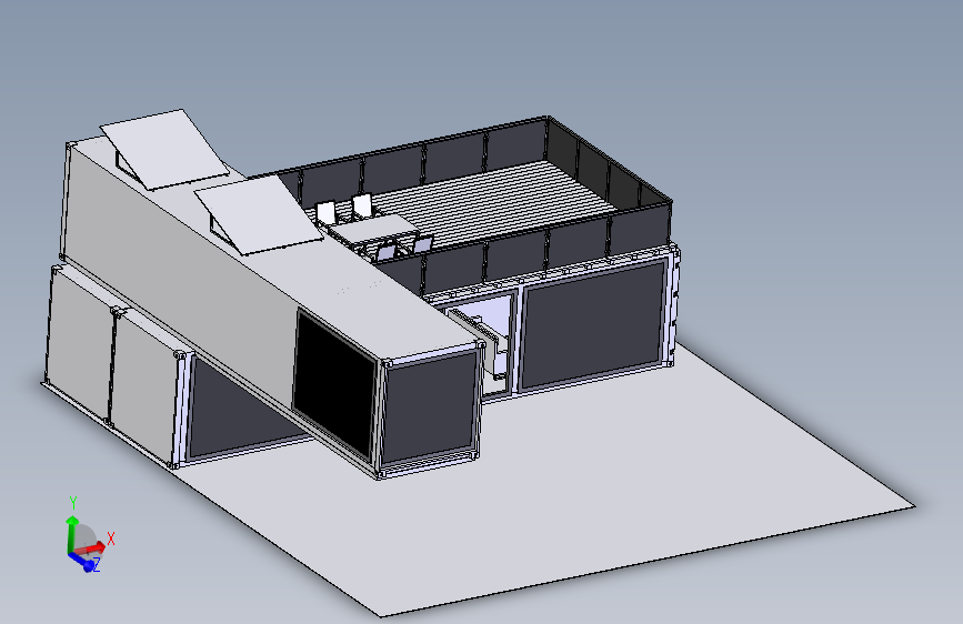集装箱房屋  STEP格式