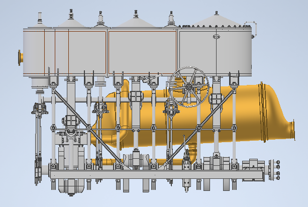 鱼雷艇蒸汽机 STP格式