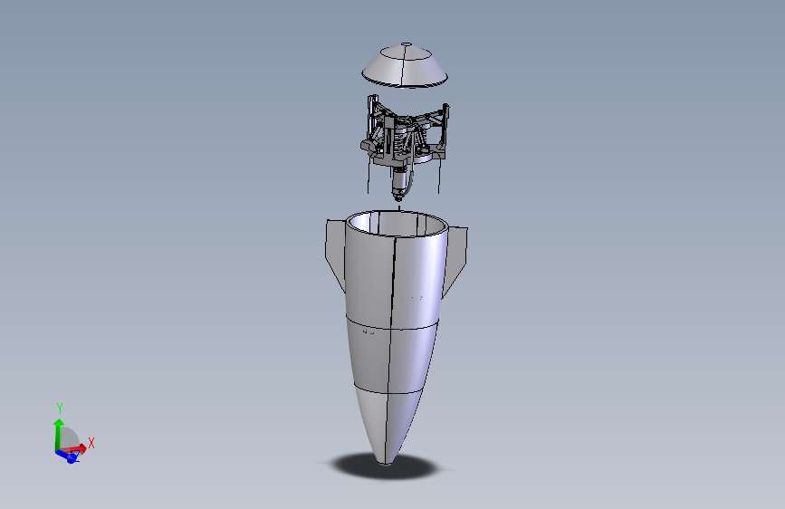 弹簧弹射机构 STP格式