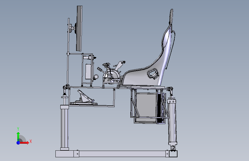 飞行模拟器座椅 STEP格式