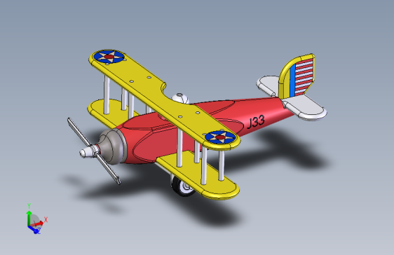 J33木制飞机  step