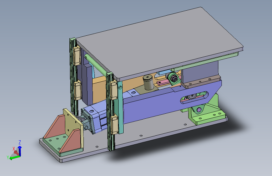气缸顶升防坠机构