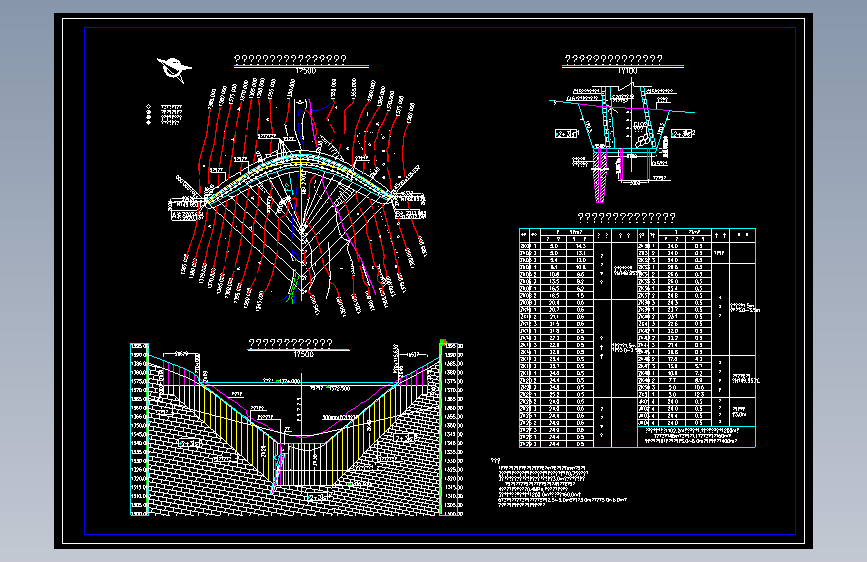 某拱坝帷幕灌浆工程设计图GC