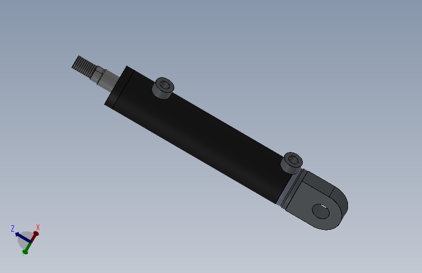 焊接式液压缸(带后安装孔)40x20x80.5毫米