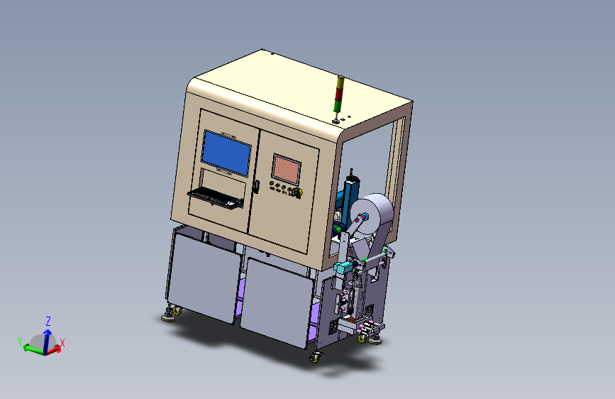 动上下料转盘检测打标包装一体机