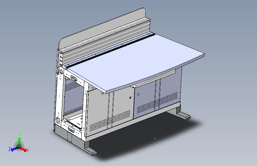 弧形操作台 带上下关系