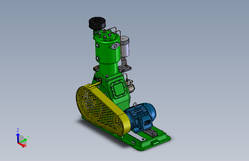 电动空气压缩机  IGES STEP