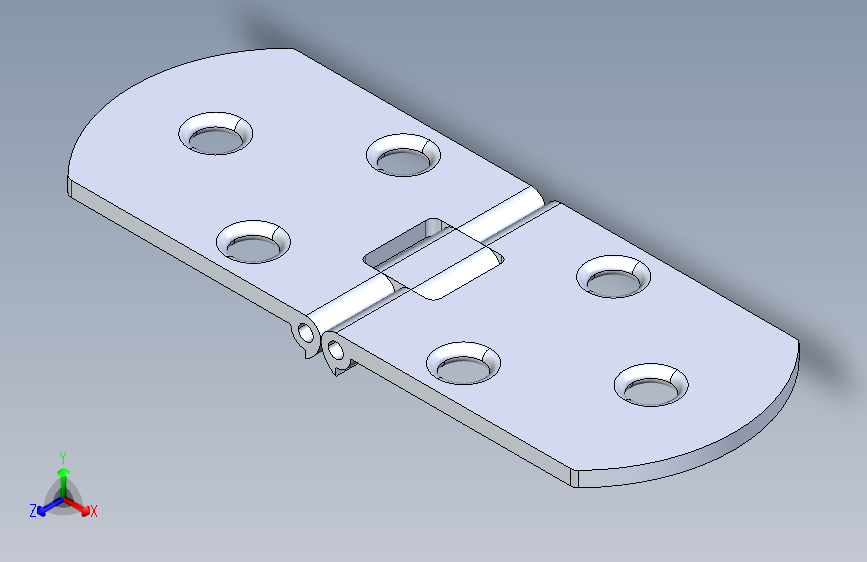 180度转动缝纫桌合页