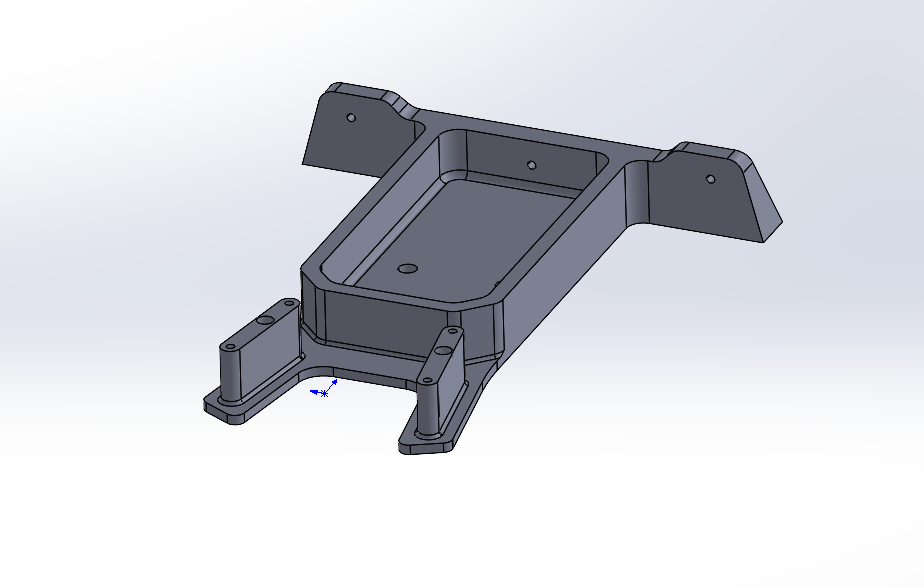 CNC方向盘支架。