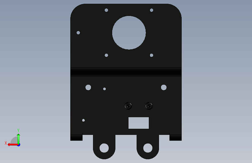 Ender 3升级套件:直驱转换支架。 背面视图