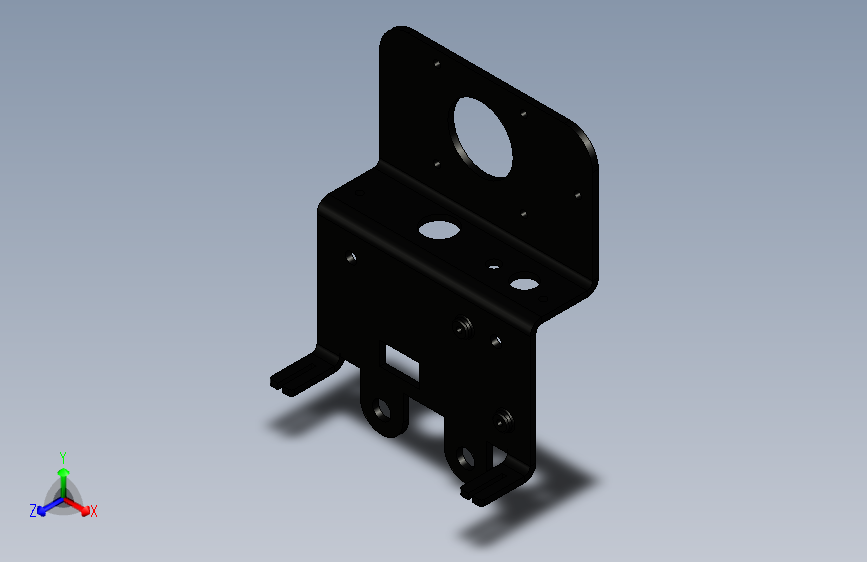 Ender 3升级套件:直驱转换支架。 主视图