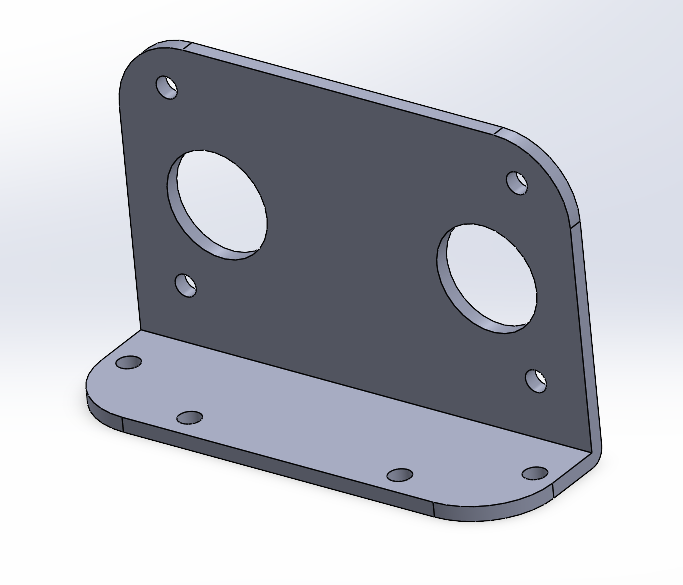 L型直流电机支架