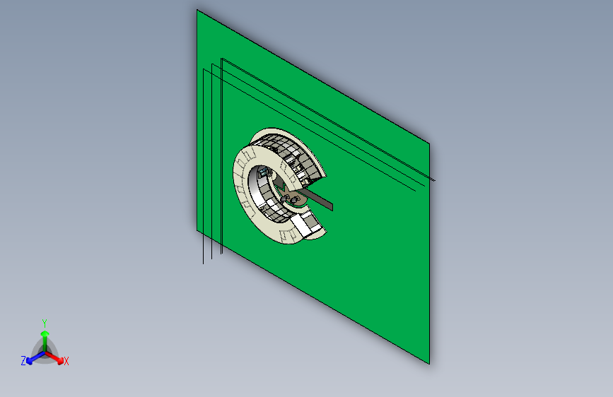 Revit设计的圆形双层建筑