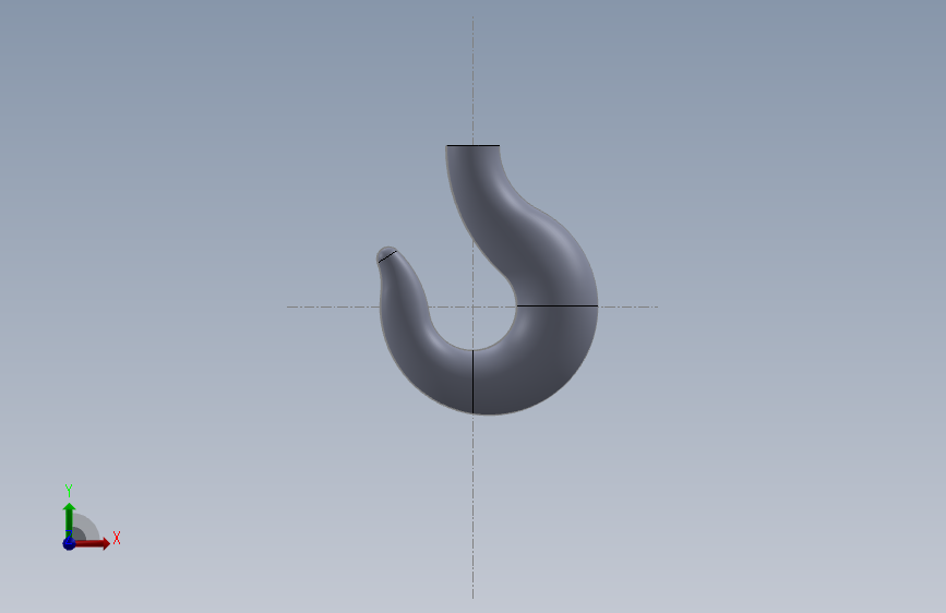 Solidworks 重型吊钩。